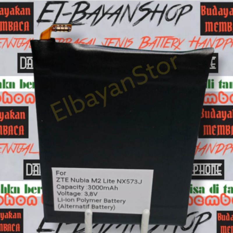Batrai Alternatif For ZTE M2 Lite NX573J Batre ZTE Nubia M 2 Lite Baterai Z11 Persamaan Battery