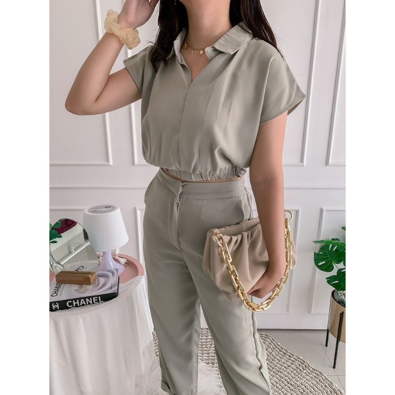 BF.ID - BISA COD / Setelan Celeste / Setelan Fashion /Setelan kekinian / Setelan polos 2IN