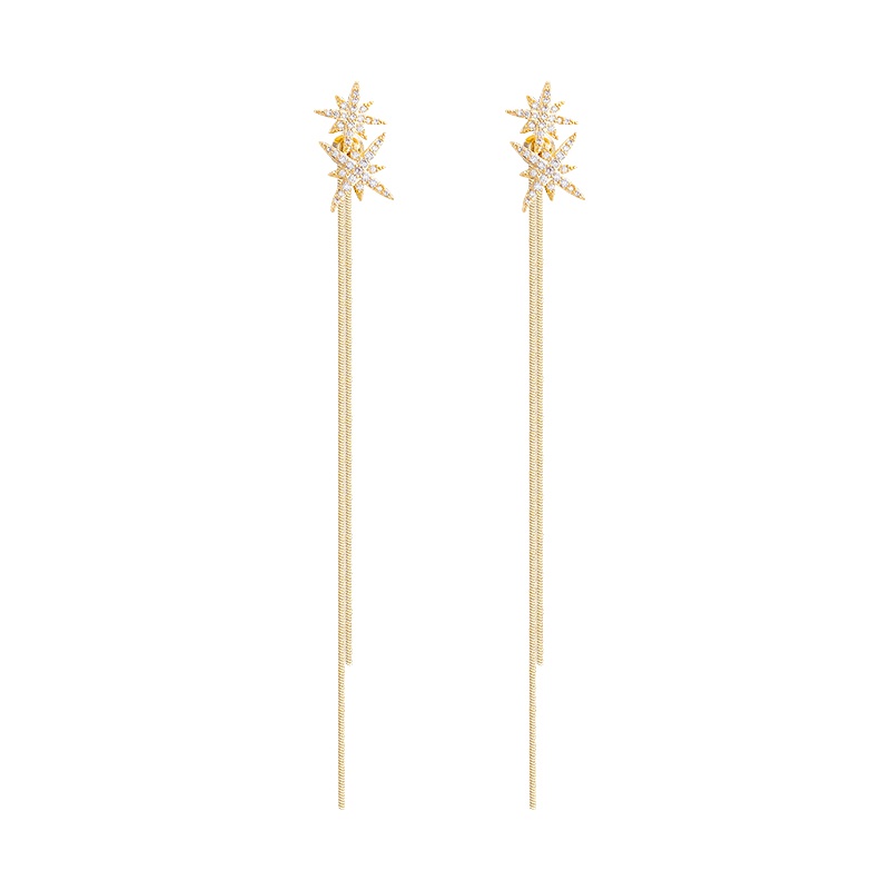 2023baru Versi Korea Anting Mutiara Anting Rumbai Panjang Elegan Anting Logam Fashion