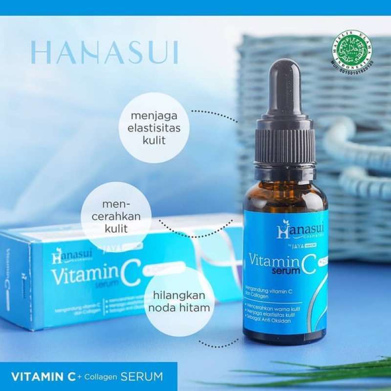 [BPOM] HANASUI Serum Whitening Gold | Anti Acne | Vit C + Collagen ORIGINAL