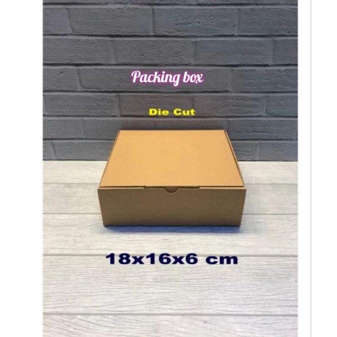 

Kardus uk.18x16x6 cm box/karton die cut untuk packing dll