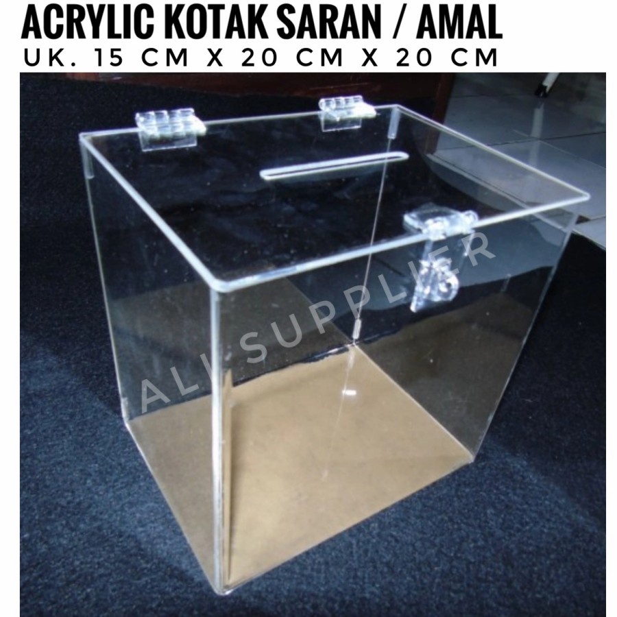 Akrilik Kotak Amal / Kotak Saran MURAH