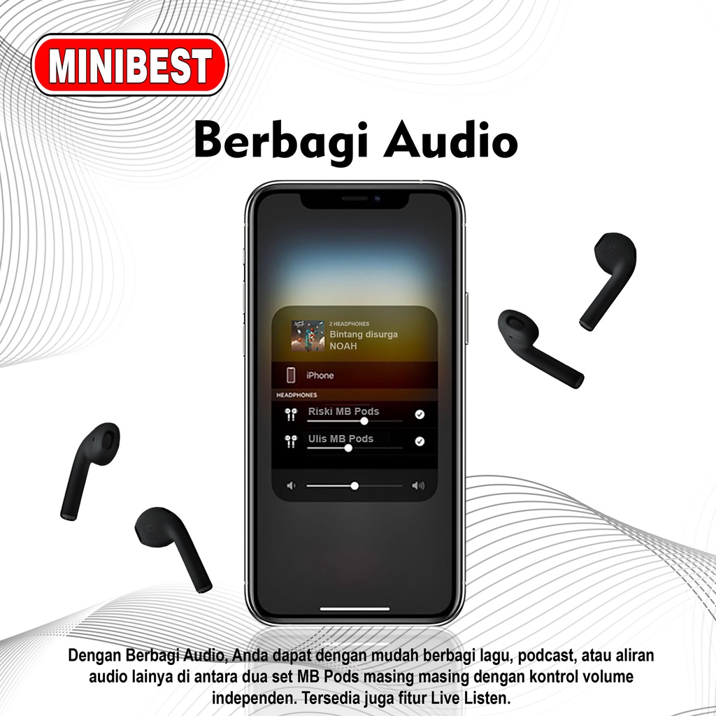MINIBEST MB_Gen2 Black Edition Wireless Charging Case (Highest Version) By Minibest Indonesia