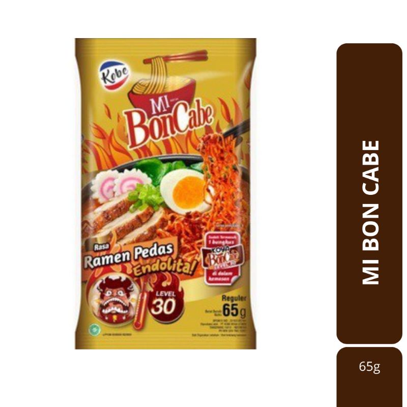 

Mie Boncabe Ramen Pedas 65g - Mi Boncabe Endolita