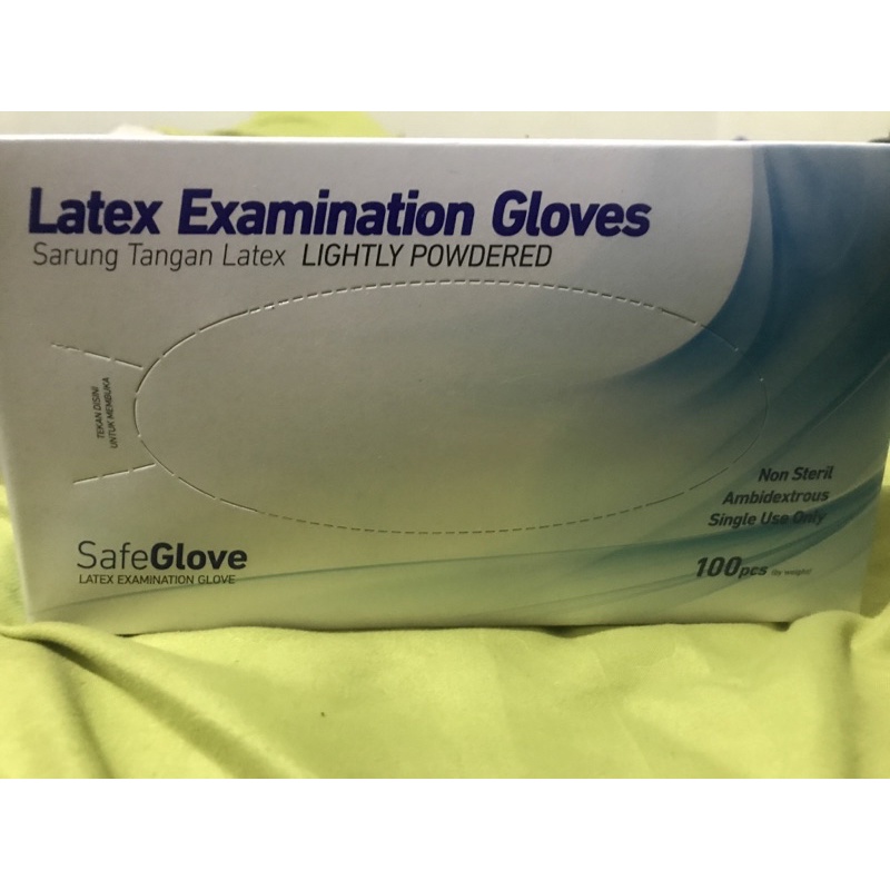 LAtex examination gloves