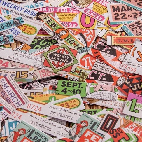 TRACES OF MEMORY Stickers Packs - Stiker Dekorasi Tiket/Label (100pcs)