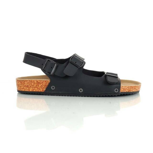 DISC 50% SANDAL KULIT GOODNESS QUIT BLACK