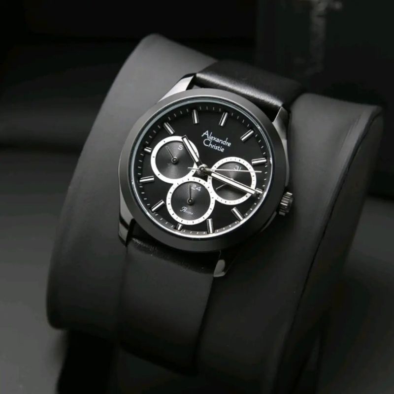 Jam Tangan Alexandre Christie AC 2968 Wanita / AC2968 BF Full Black Original