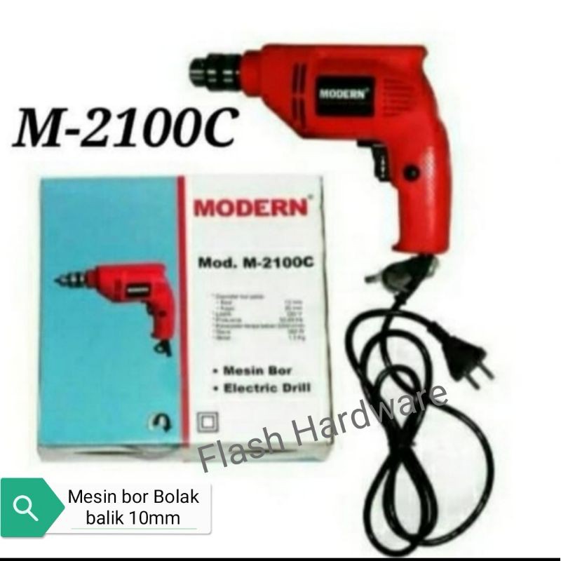 Mesin Bor tangan moderen bolak balik M-2100C /Mesin bor kiri kanan