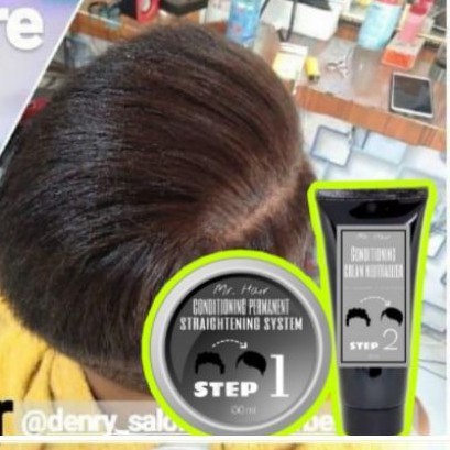 Pelurus Rambut Pria Permanen Tanpa Catok By Mister Hair Shopee Indonesia