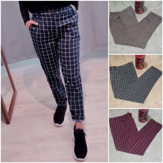 zara plaid pants womens