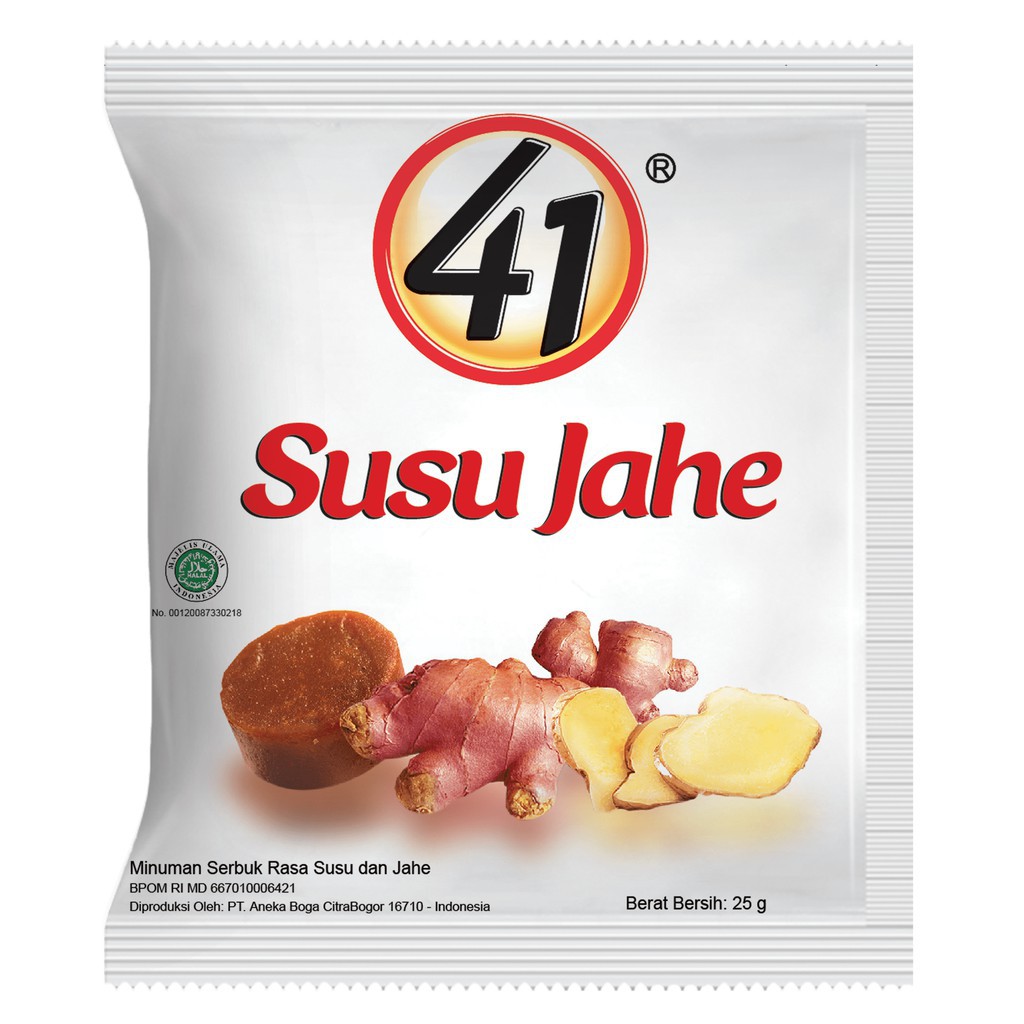 Susu Jahe 41 Jahe Merah Renceng Isi 10 Sachet Shopee Indonesia