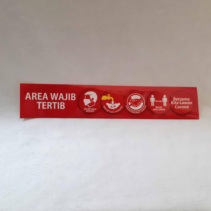 

Stiker Area Wajib Tertib - versi mirror (Chromo) BERKUALITAS