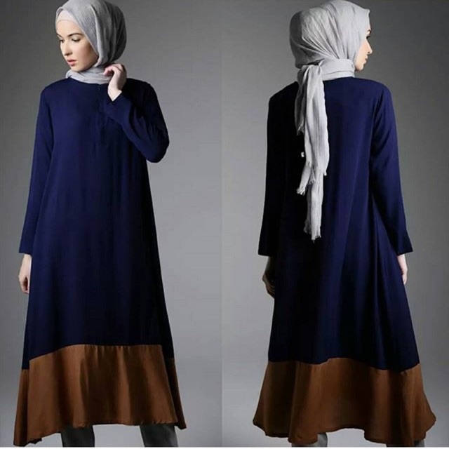 Peachyhijab sale ERVINA TUNIK/TOP NAVY by HNC RADWAH
