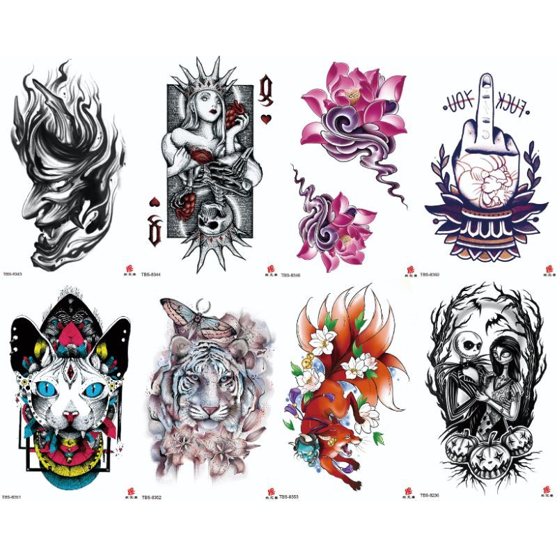 Tatto New Clown Joker  Setengah Lengan Simulasi MODEL TBS