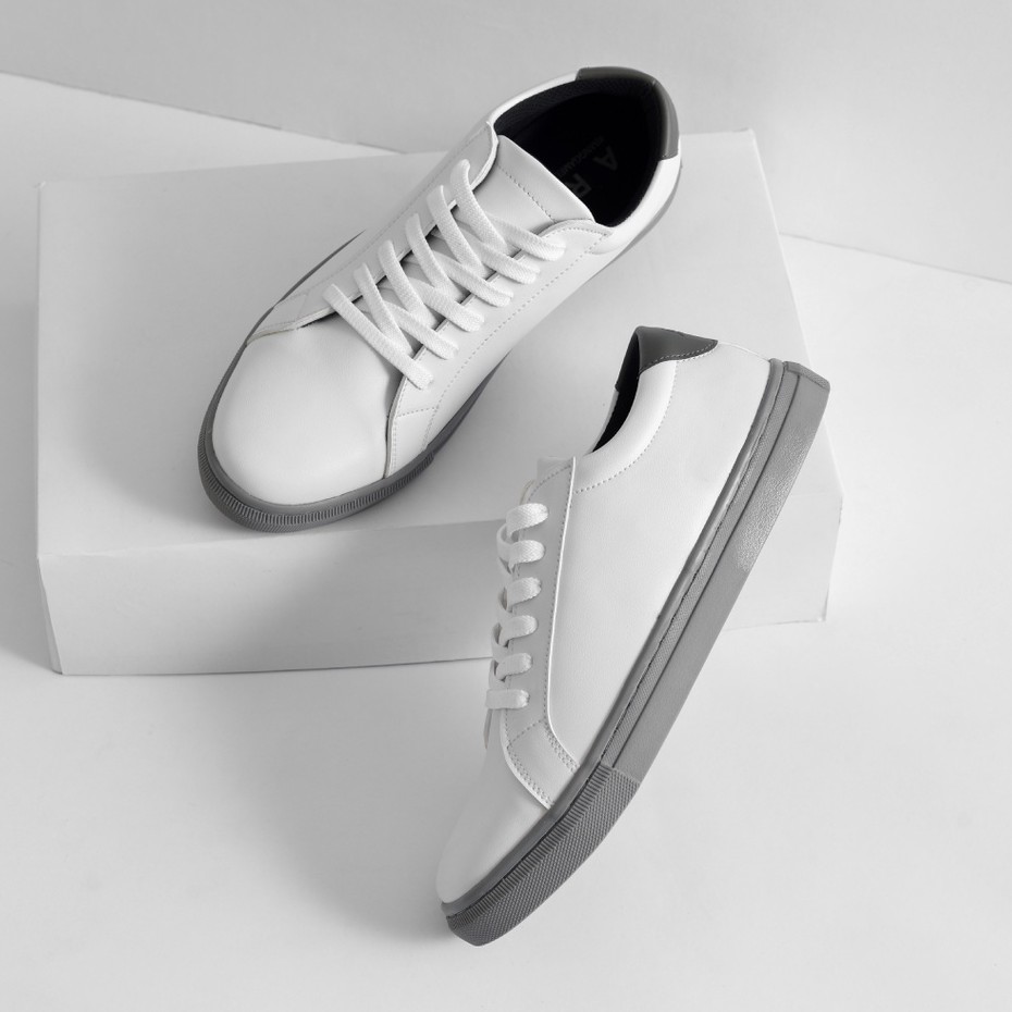 VICTOR WHITE GREY |ManNeedMe x Arf| Sepatu Sneakers Pria Casual ORIGINAL