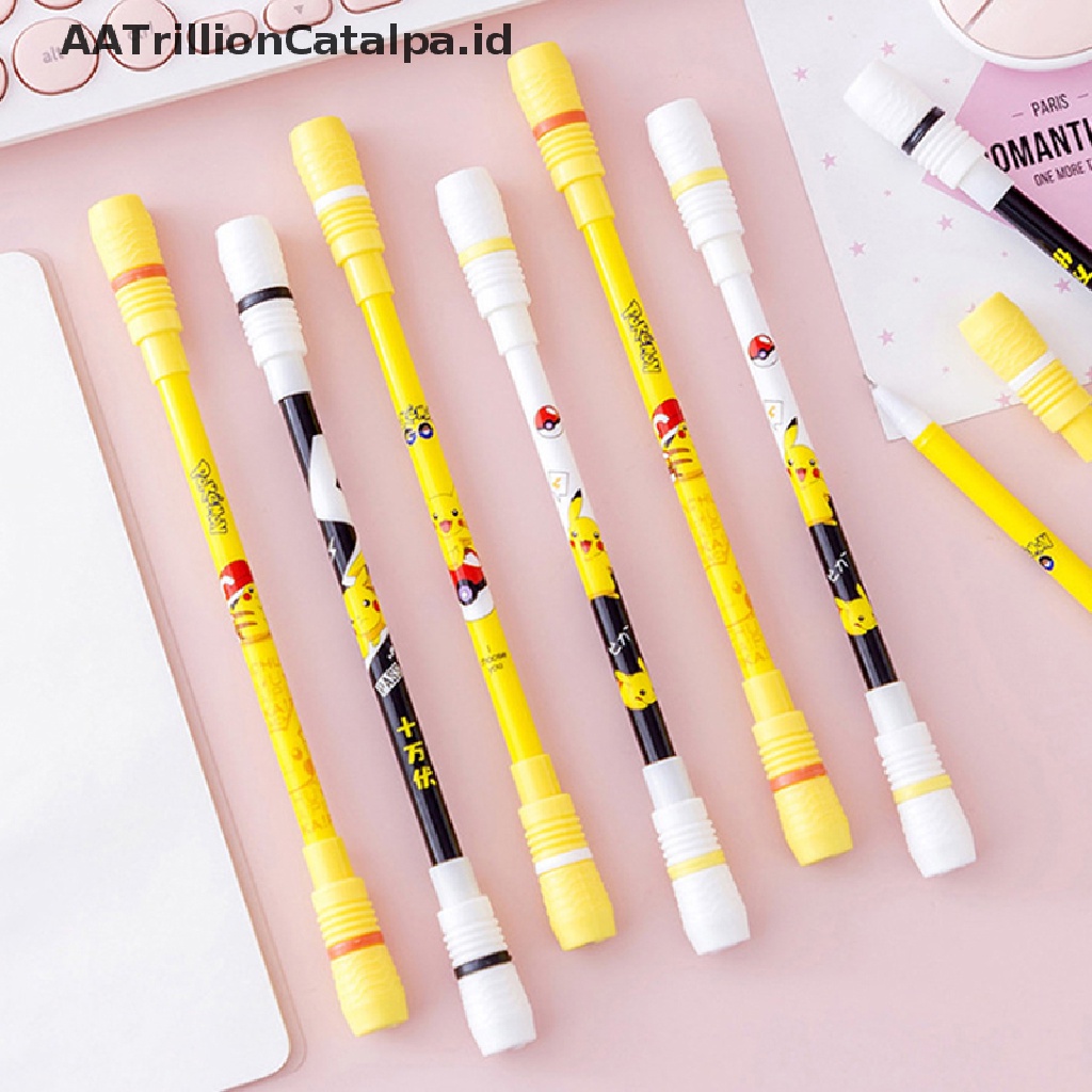 (AATrillionCatalpa) Pulpen Gel Model Putar Untuk Hadiah / Mainan Anak