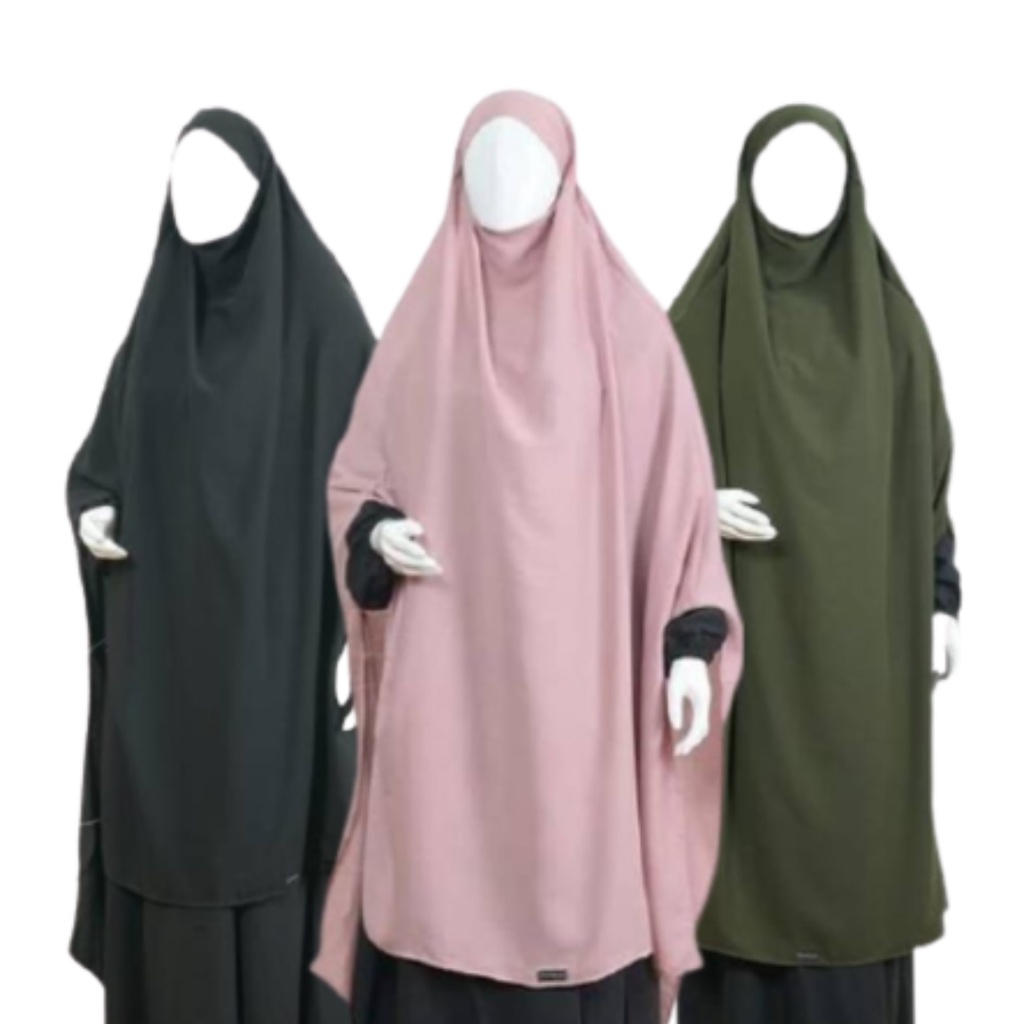 FRENCH KHIMAR BASIC BELAH TANGAN / KHIMAR JUMBO BELAH TANGAN