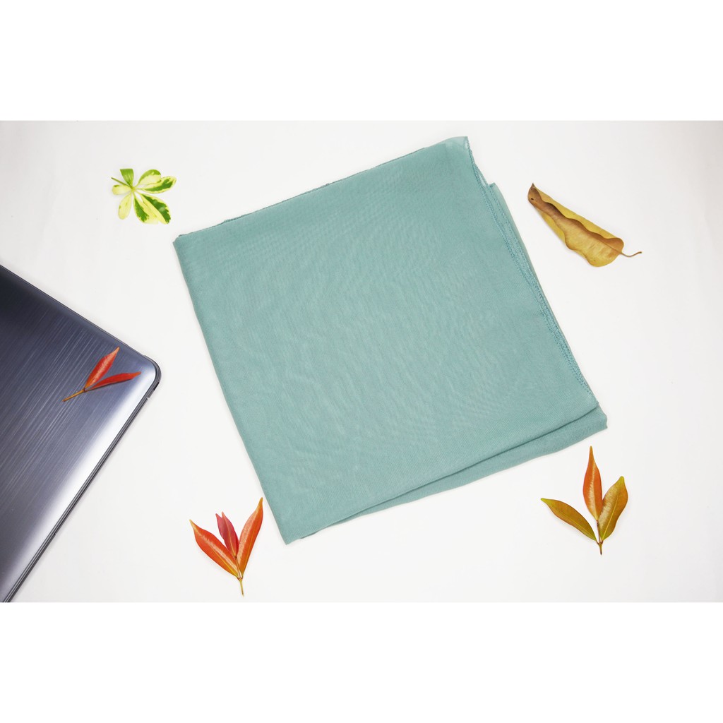 DAHJB- Hijab Segi Empat / Jilbab Segi Empat / Kerudung Segi Empat Polos / Bella Square - Hijau Warda