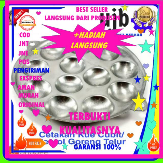 BONUS SOTEL Cetakan Kue Cubit 12 Lubang , Pentol Goreng Telur, Cetakan telur puyuh goreng mini