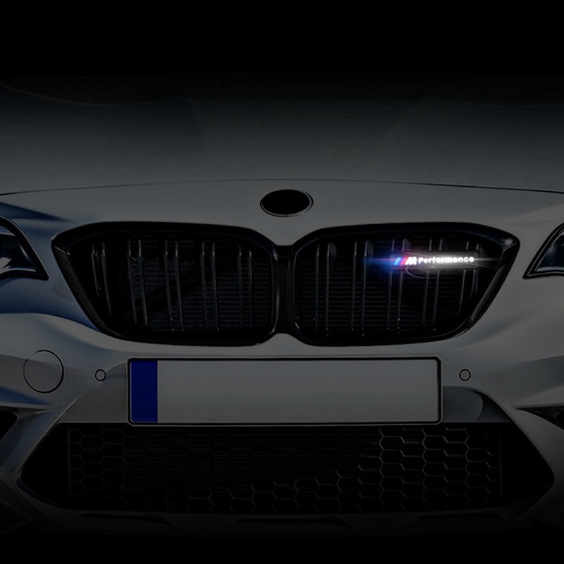 Dengan lampu LED Stiker Lencana Grille Depan Mobil With LED light Car Front Grille Emblem Badge Stickers For E46 E90 E60 E39 F30 E36 F10 F20 E87 E92 E30 E34 X1 X3 X4 X5 X6 Series3 Series5