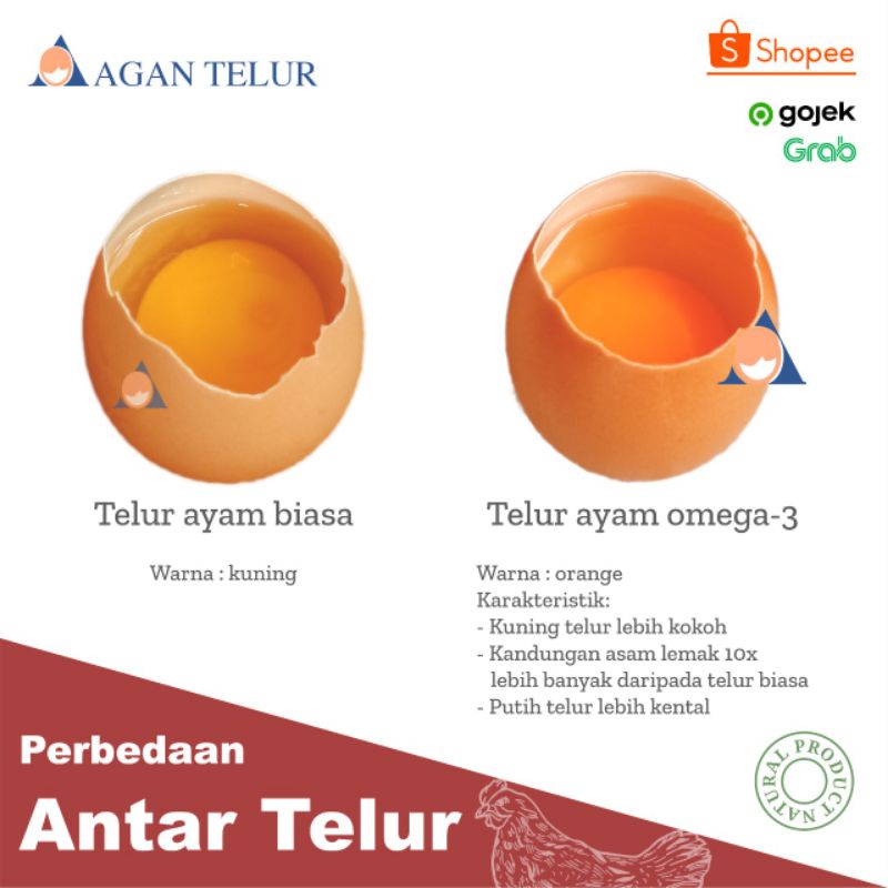 Telur Ayam Kmpung Omega / butir