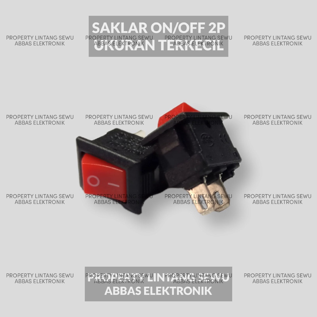 SAKLAR POWER HITAM Rocker switch 2 pin saklar 2 kaki karaoke UKURAN TERKECIL