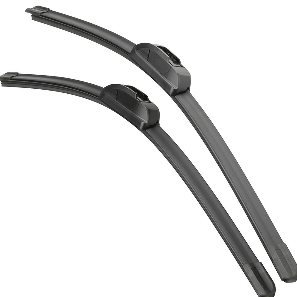 Terbaru 9.9 2 Pcs Wiper Mobil Frameless Wiper Agya Ayla Depan Karet Wiper Pisang 