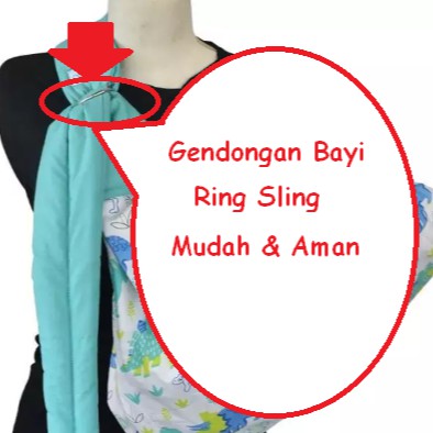 Gendongan Bayi Samping Ring Sling Ukuran Al size