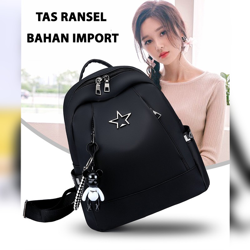 Satu7an T103 TAS RANSEL BACKPACK WANITA BAHAN KULIT SINTETIS TASRANSEL KULIT KEREN