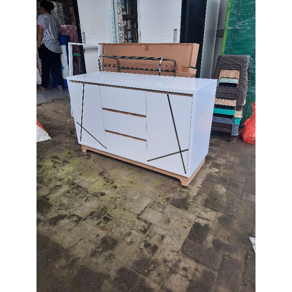 buffet tv minimalis finising pvc shet murah