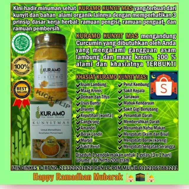 

Kuramo Kunyit Mas 100% ORIGINAL Produk