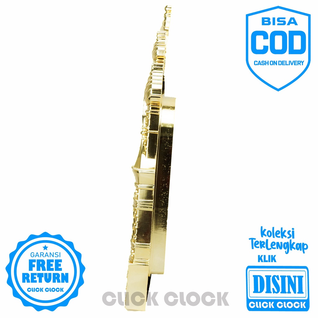 Jam Dinding Nuansa Islami Nikko NK-8814G Bagus Wall Clock Hiasan Dinding Minimalis