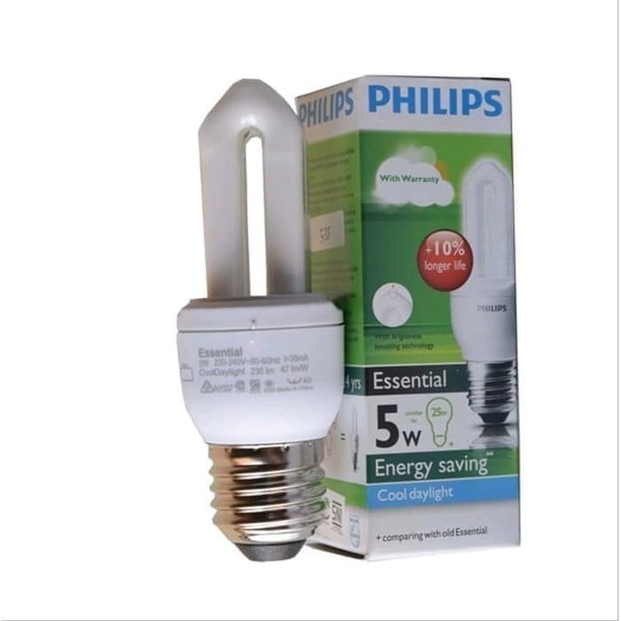LAMPU PHILIPS ESSENTIAL 5 WATT Philips Essential Lampu Hemat Ene
