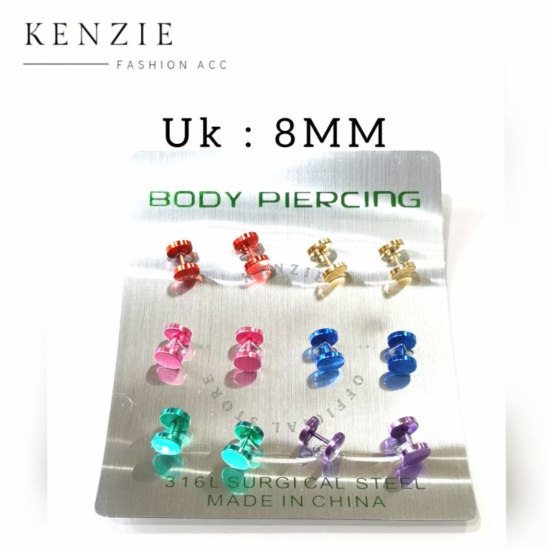 Anting Roda isi 12 Warna warni Skv 486