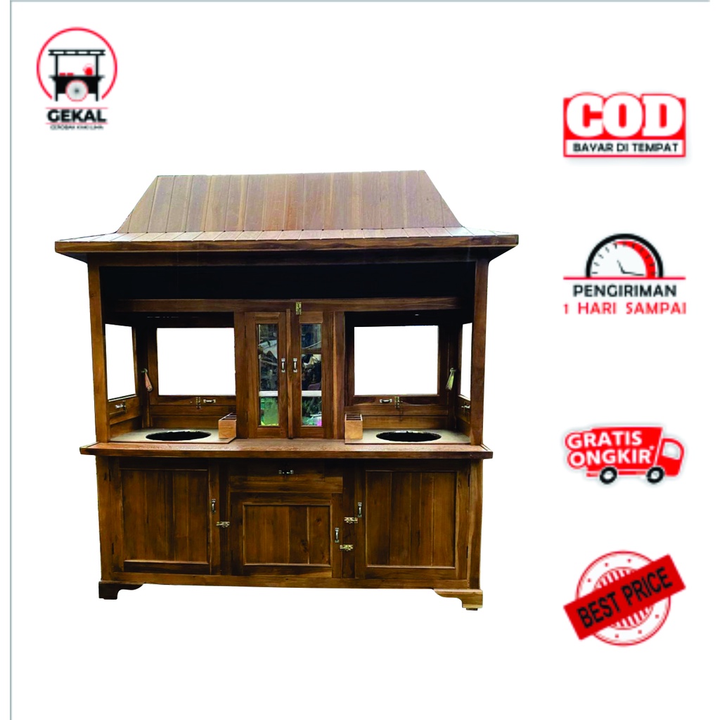 Gerobak Mieayam Bakso joglo Rombong Mie Ayam Bakso Joglo  Gerobak Bakso Joglo kayu