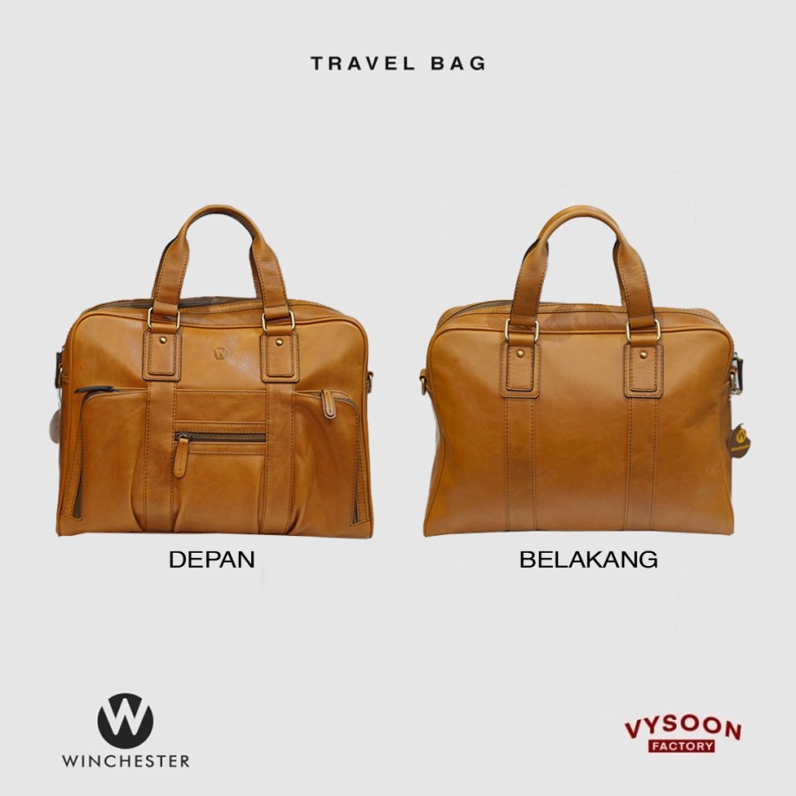 Tas Traveling Ukuran Besar Bahan Kulit / Tas Travel Besar Premium