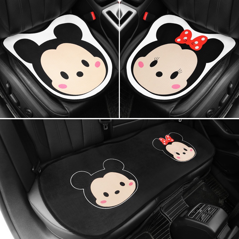 Bantal Kursi Belakang Mobil Motif Kartun Mickey Bahan plush