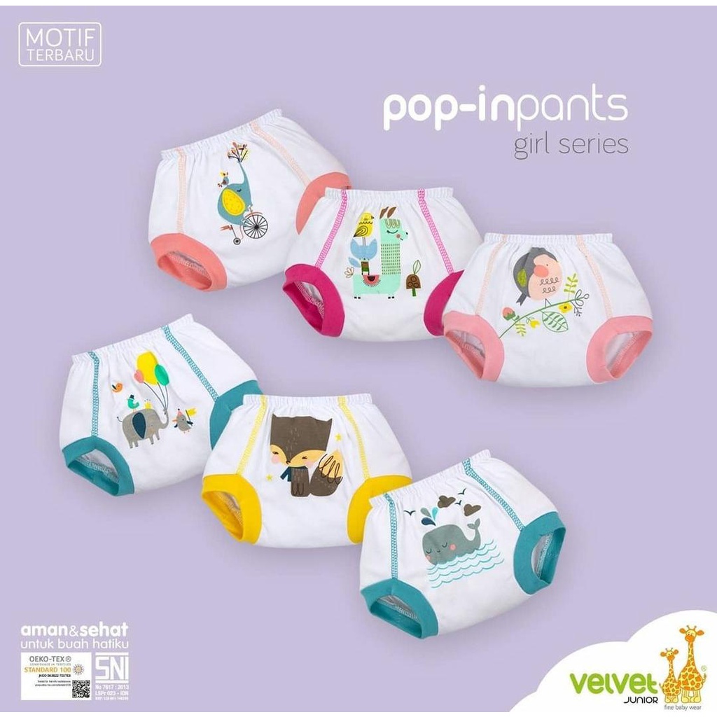 VELVET CELANA POP MONOPRINT / CELANA PENDEK BAYI