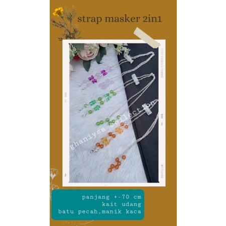 2in1 STRAP MASKER/STRAP MASKER / MASKER HIJAB / STRAP MASK BATU