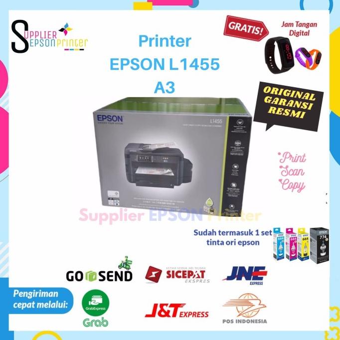 Printer Epson L1455 All In One A3 Wifi - Duplex - Tinta 4 Warna Infus Pw4516