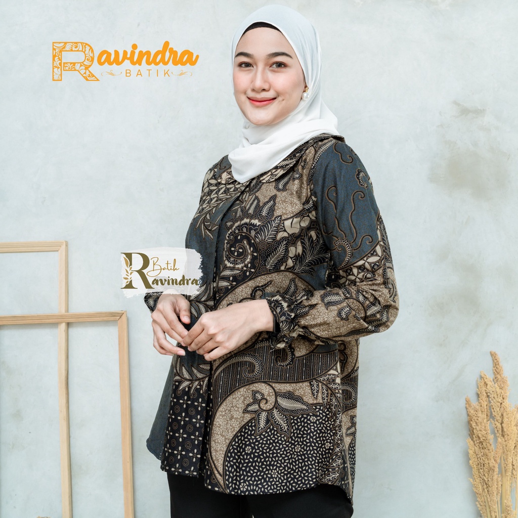 Blouse Batik Printing Pekalongan Kemeja Batik Wanita