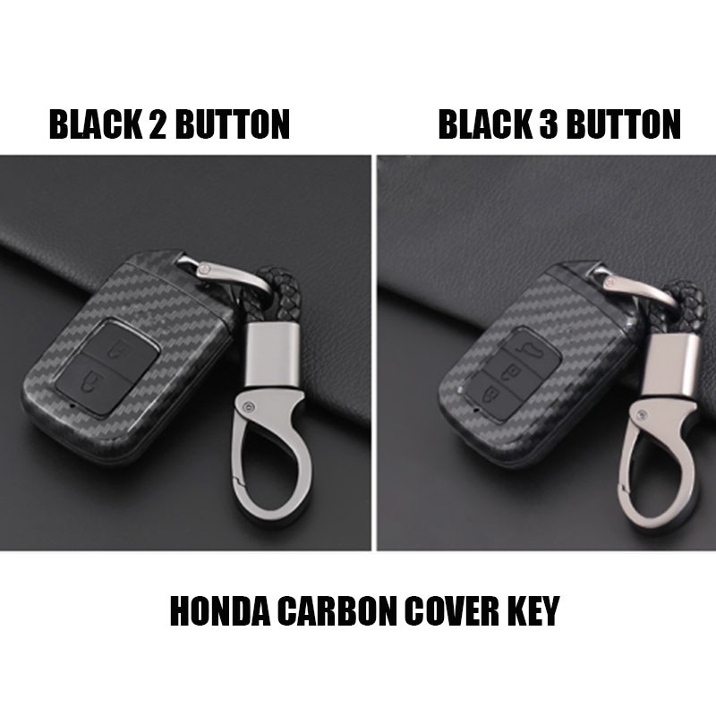 Cover Carbon Casing SmartKey Kunci Mobil All New Honda Jazz Civic Hrv City Hatchback CRV Turbo WRV