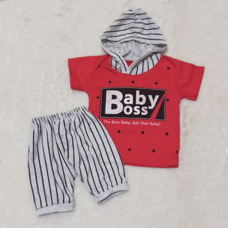 Kaos Hondie Celana Joger umur 1-12 bulan Setelan Bayi Baju anak branded