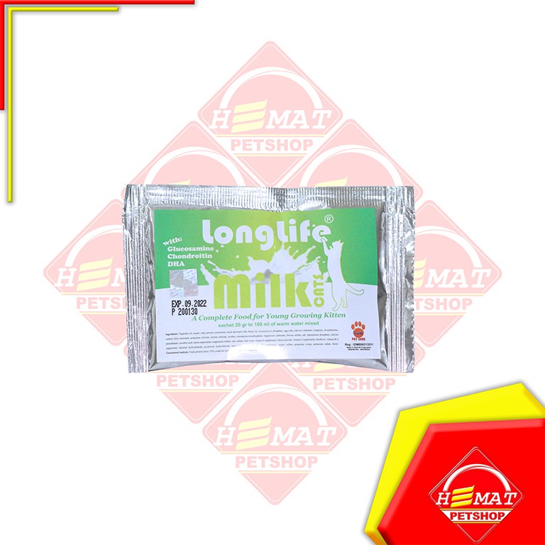 Susu Anjing / Longlife Dog Milk Kitten &amp; Adult 20 Gram Sachet