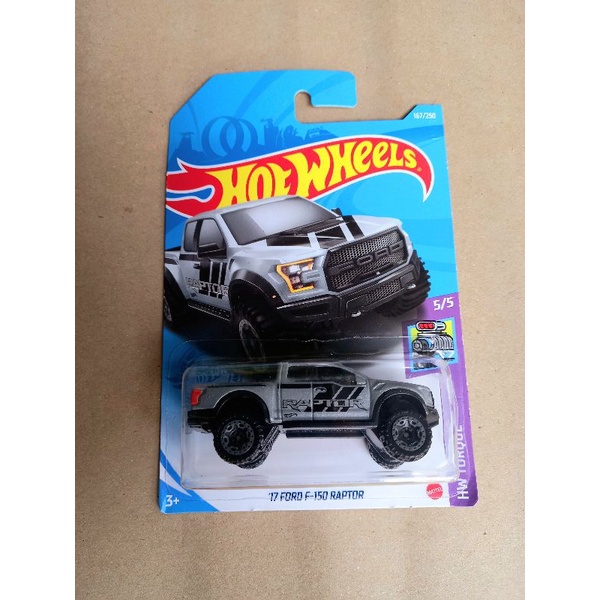 Hotwheels 17 FORD F-150 RAPTOR silver HW TORQUE
