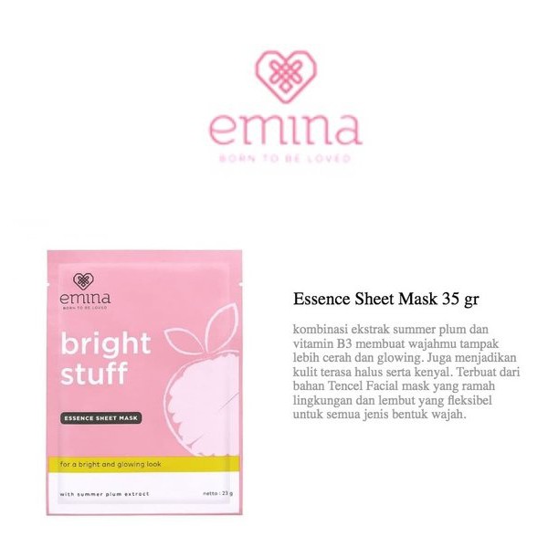 Emina Bright Stuff Essence Sheet Mask 23 gr