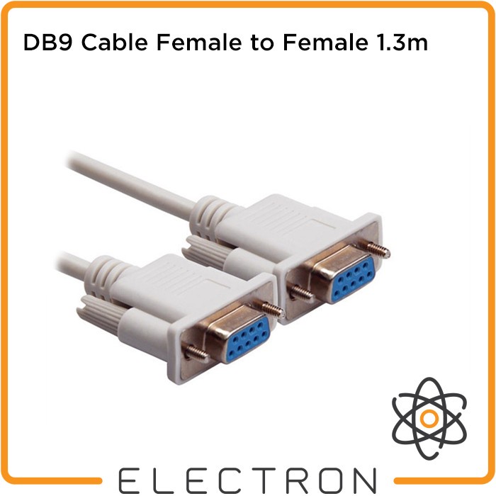 DB9 Cable Female to Female 1.3m Kabel RS232 Serial COM 9-pin 9pin