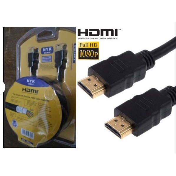 Kabel hdtv 1.4 nyk 5m male-male gold 3d ethernet 240hz for pc laptop ps 3 4 - Cable hdtv 5 meter 4k 2k uhd