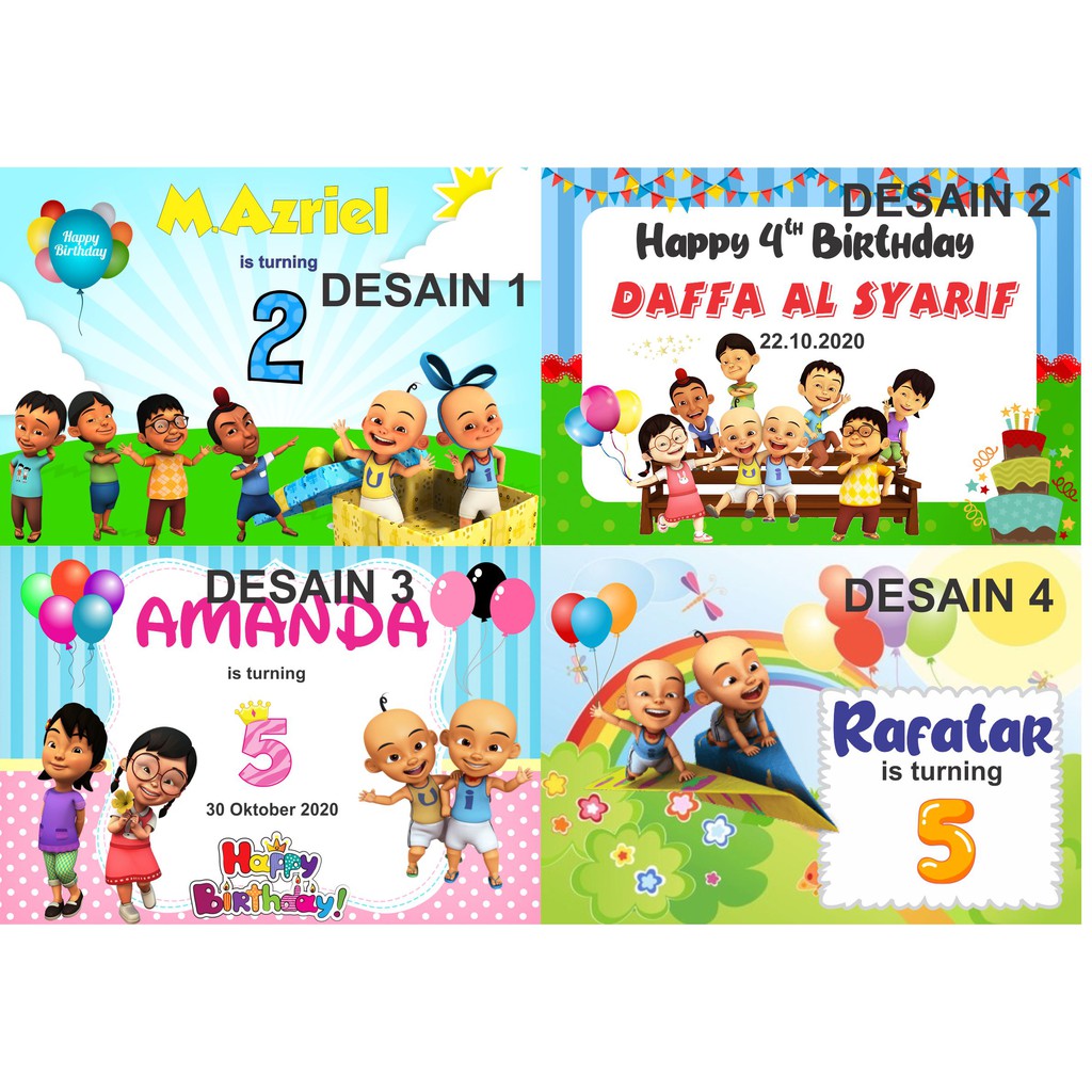 

STIKER LABEL GOODYBAG/BENTO MOTIF UPIN IPIN
